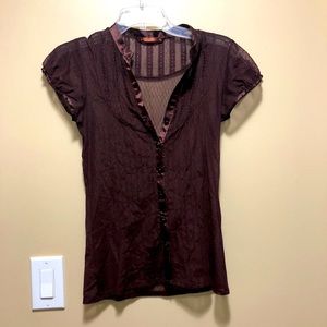 Brown blouse